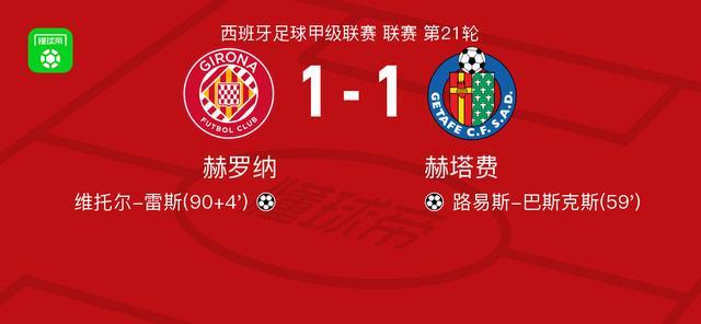 开云体育官网-赫罗纳1-1赫塔费,路易斯-巴斯克斯先拔头筹,维托尔-雷斯扳平